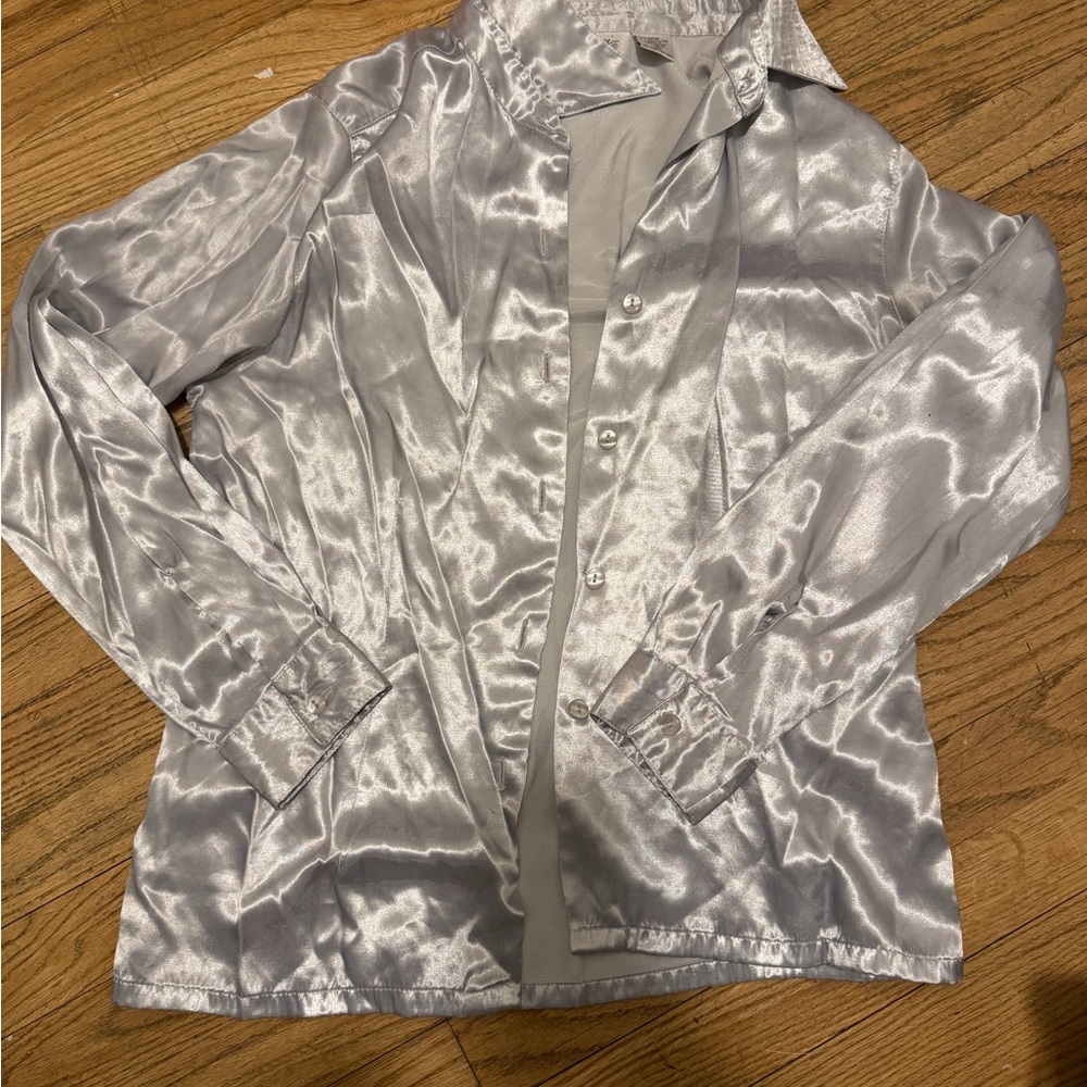 Giorgio Fiorelli Shimmering Silver Blazer